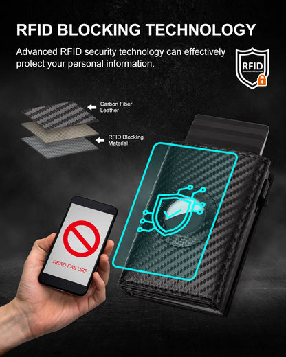 Men’s RFID Pop-Up Wallet – Sleek, Secure & Stylish