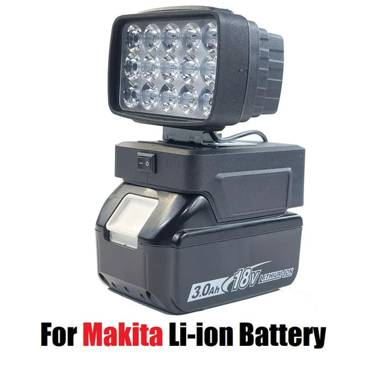 LED Light With USB Charger With Switch for Makita 18V Li-ion Battery - Man Gifts Shop