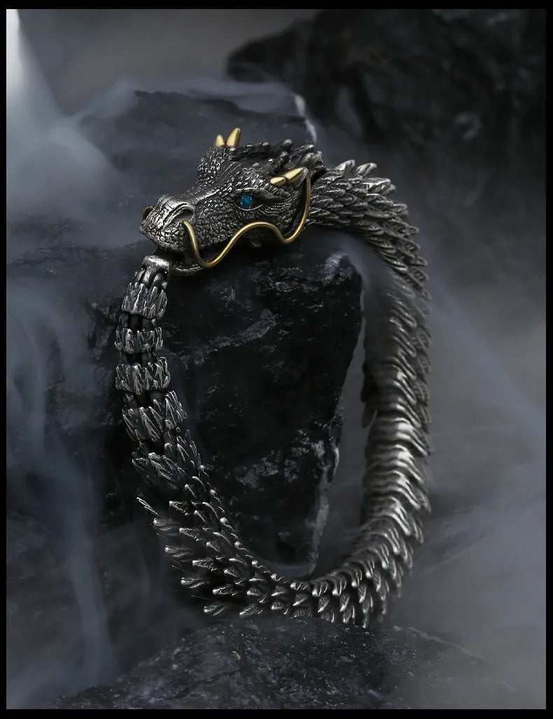 MGS Viking Black Gun Dragon Men Bracelet - Man Gifts Shop