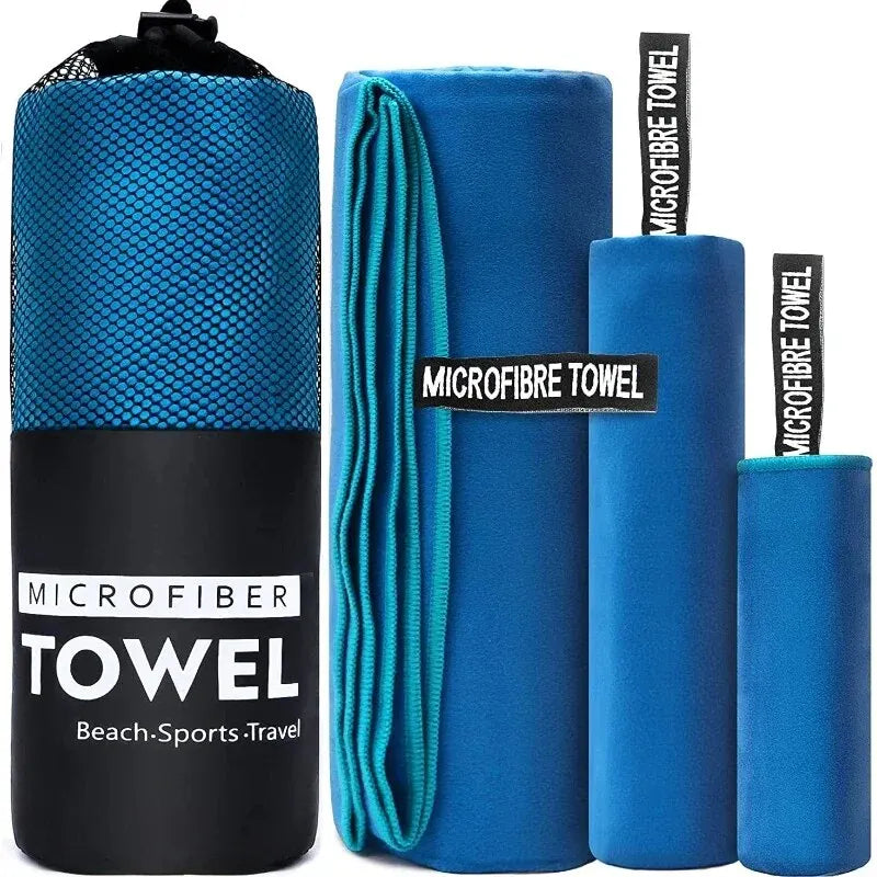 Quick-Drying Sports Towels (40x80CM) - Perfect for Swimming, Gym, Camping, and Beach in Blue, Grey, Green, and Orange