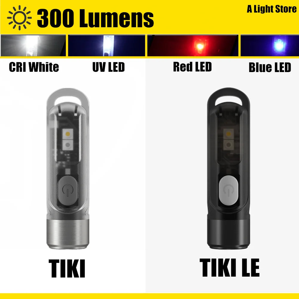 Original NITECORE TIKI LE 300 Lumens MINI keychain EDC flashlight - Man Gifts Shop