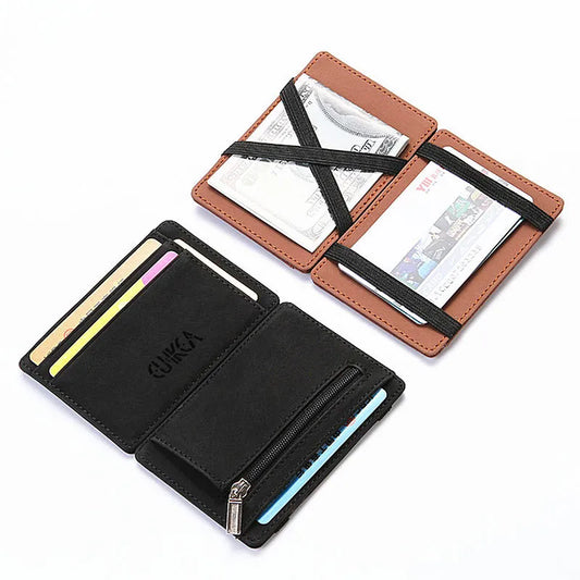 Mini Card Holder Wallet: Quality PU Leather - Man Gifts Shop