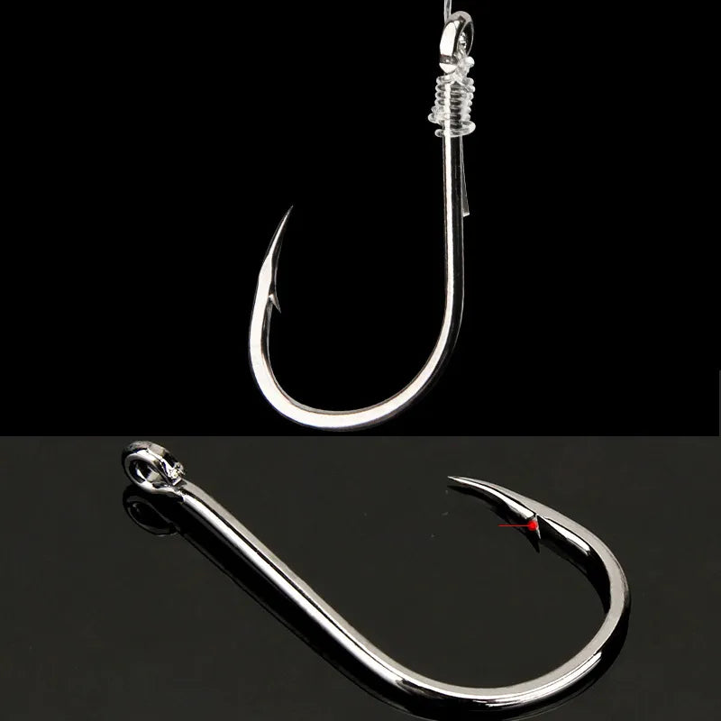 MGS Fishing Hooks Set High Carbon Steel Sharp Durable Barbed Fishhook with box - Man Gifts Shop