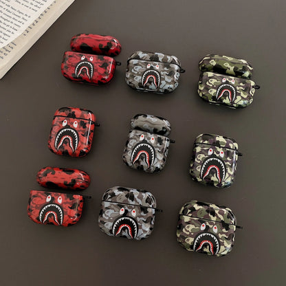 Shark Mouth Earphone Case USB Bag for AirPods 1/2/3/Pro – Luxury Bluetooth Earphone Case with Cool Design