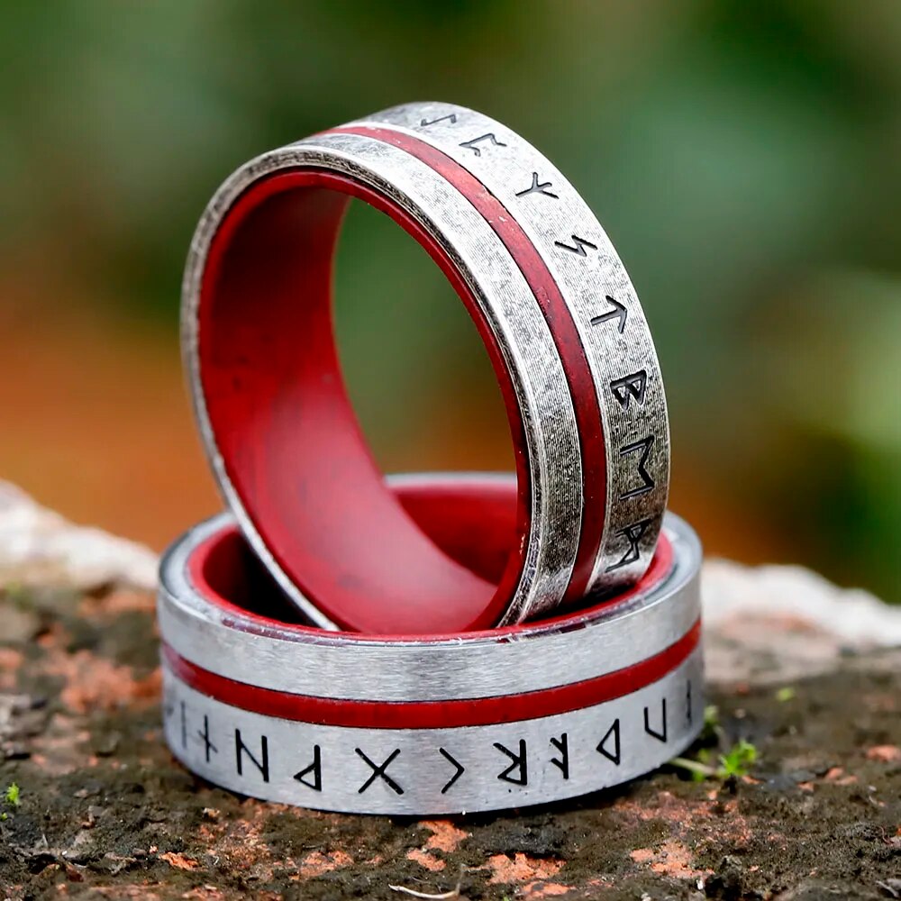 316L Stainless steel Odin Norse Viking Amulet Men Ring - Man Gifts Shop