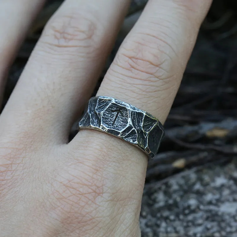 Forge Your Legend: Viking Gothic Style Stainless Steel Celtic Knot Ring - A Nordic Trinity Band for Men's Jewelry Mastery - Man Gifts Shop