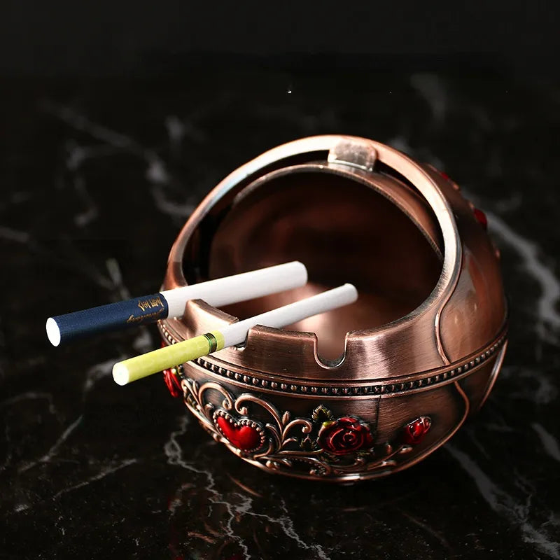 Elevate Your Space with Retro Metal Multi-function Ashtray – A Stylish and Practical Decor Gift - Man Gifts Shop