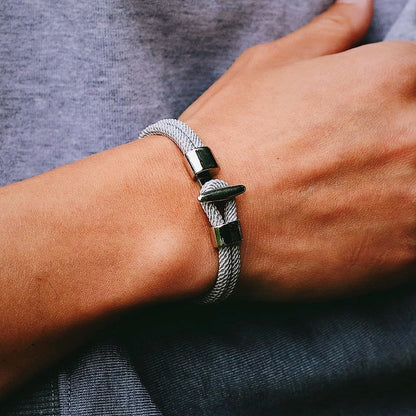 51Luckind Milan Rope Anchor Bracelet – Handmade Cotton Survival Jewelry for Men & Women