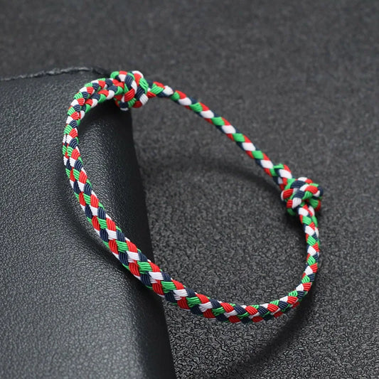 Braided Holiday Friendship Rope Bracelet