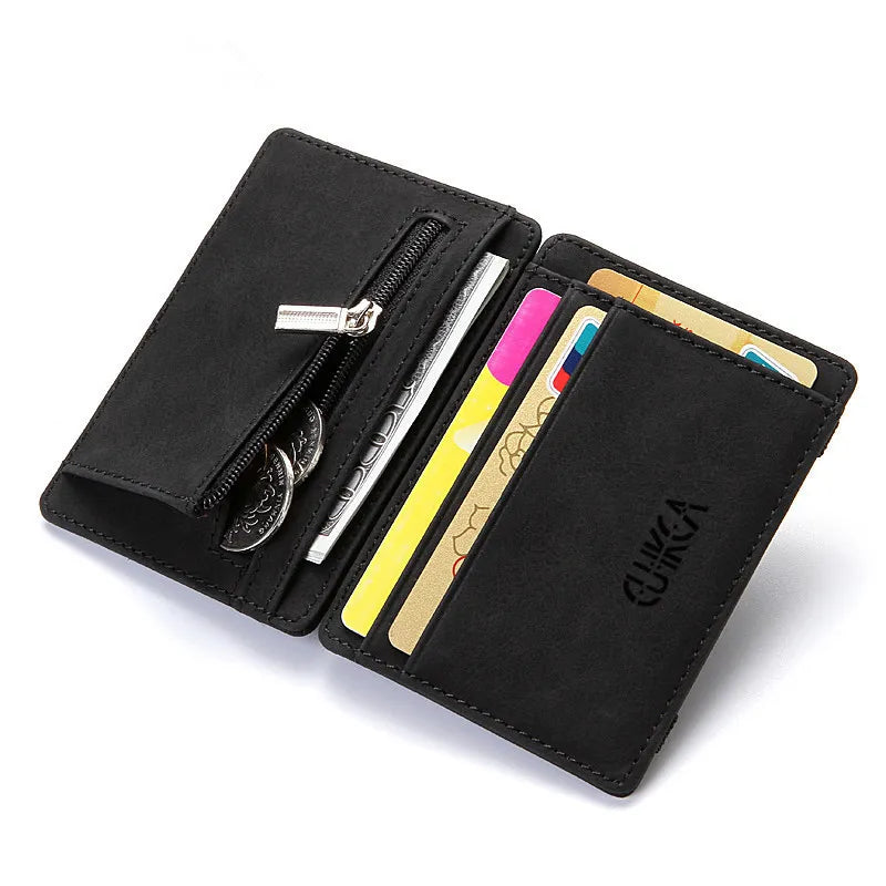 Mini Card Holder Wallet: Quality PU Leather - Man Gifts Shop