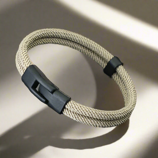 Men's Double-Layer Thread Bracelet – Stackable & Stylish