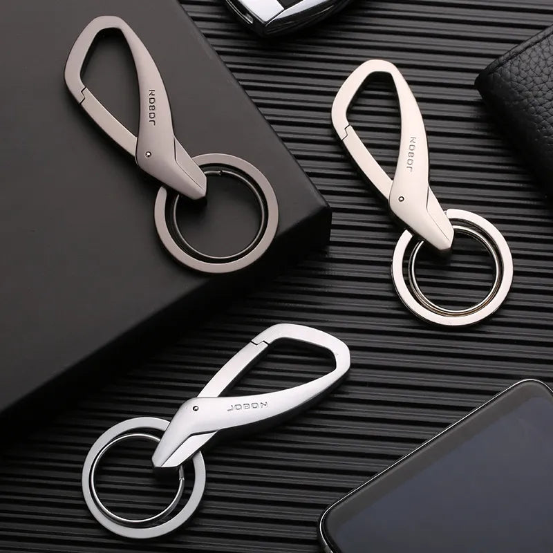 High-Quality Creative Double Ring Metal Zinc Alloy Key Chain - Man Gifts Shop