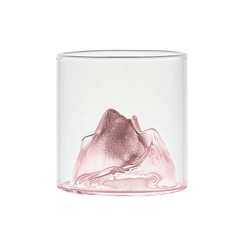 MGS Japanese Whisky Glass Cup 3D Mountain Water Glass - Man Gifts Shop