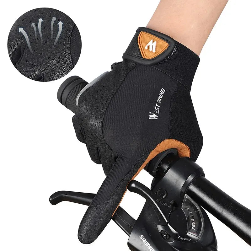 Original WEST BIKING Full Finger Cycling Gloves - Man Gifts Shop