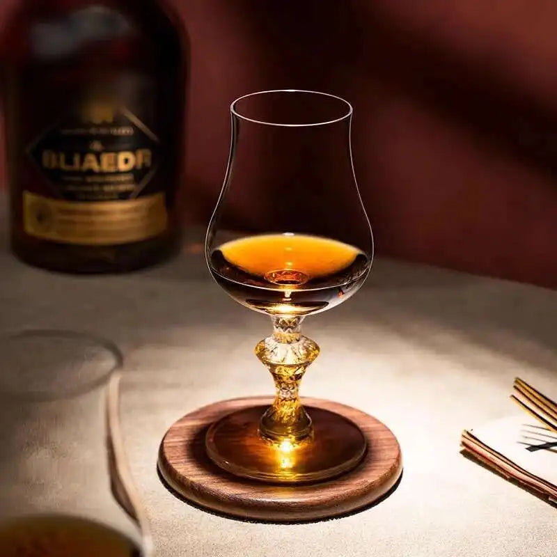 Macallan King's Crystal Whiskey Glass – Luxury Handmade Nosing Goblet for the Distinguished Gentleman