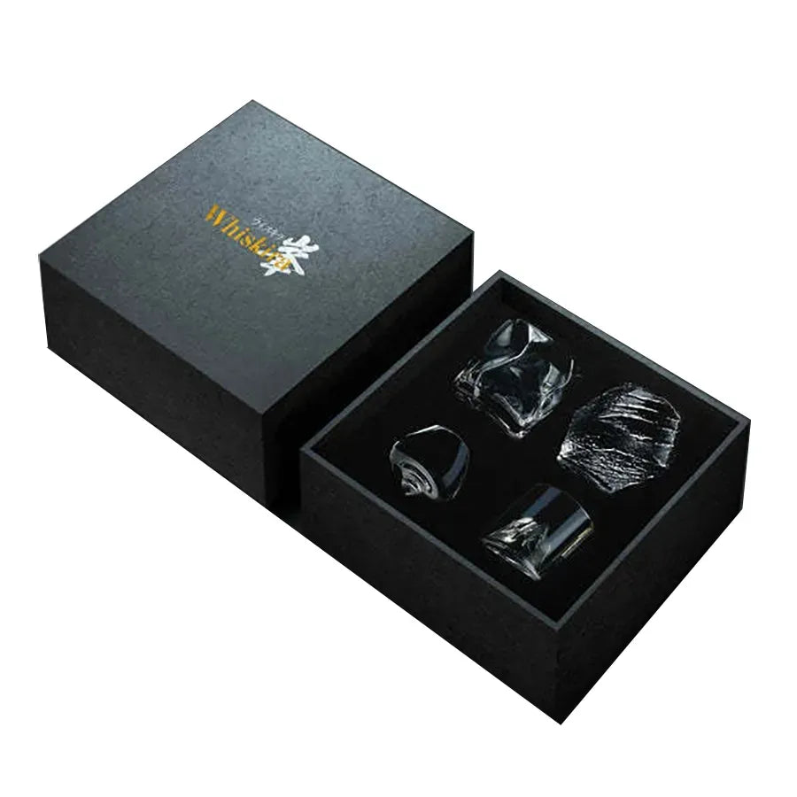 MGS Whiskey Tumblr Glass Wine Set Drinkware Signature Set Gift Box - Man Gifts Shop