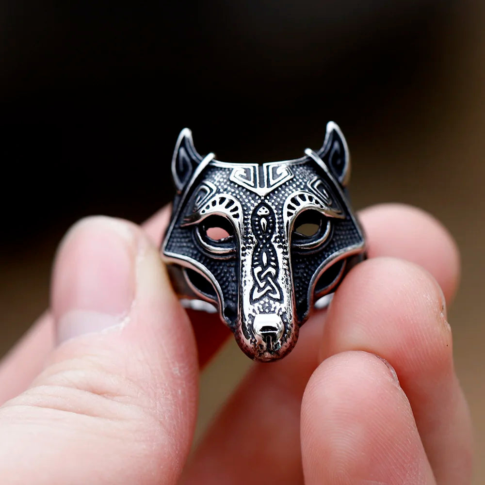 Forge Your Legacy: MGS Men's Viking Wolf 316L Stainless Steel Ring – Unleash Your Inner Warrior - Man Gifts Shop