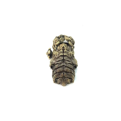 Upgrade Your Outdoor EDC with Fine Brass Tiger Head Buckles - Ideal Paracord Bracelet Accessories for DIY Enthusiasts - Man Gifts Shop
