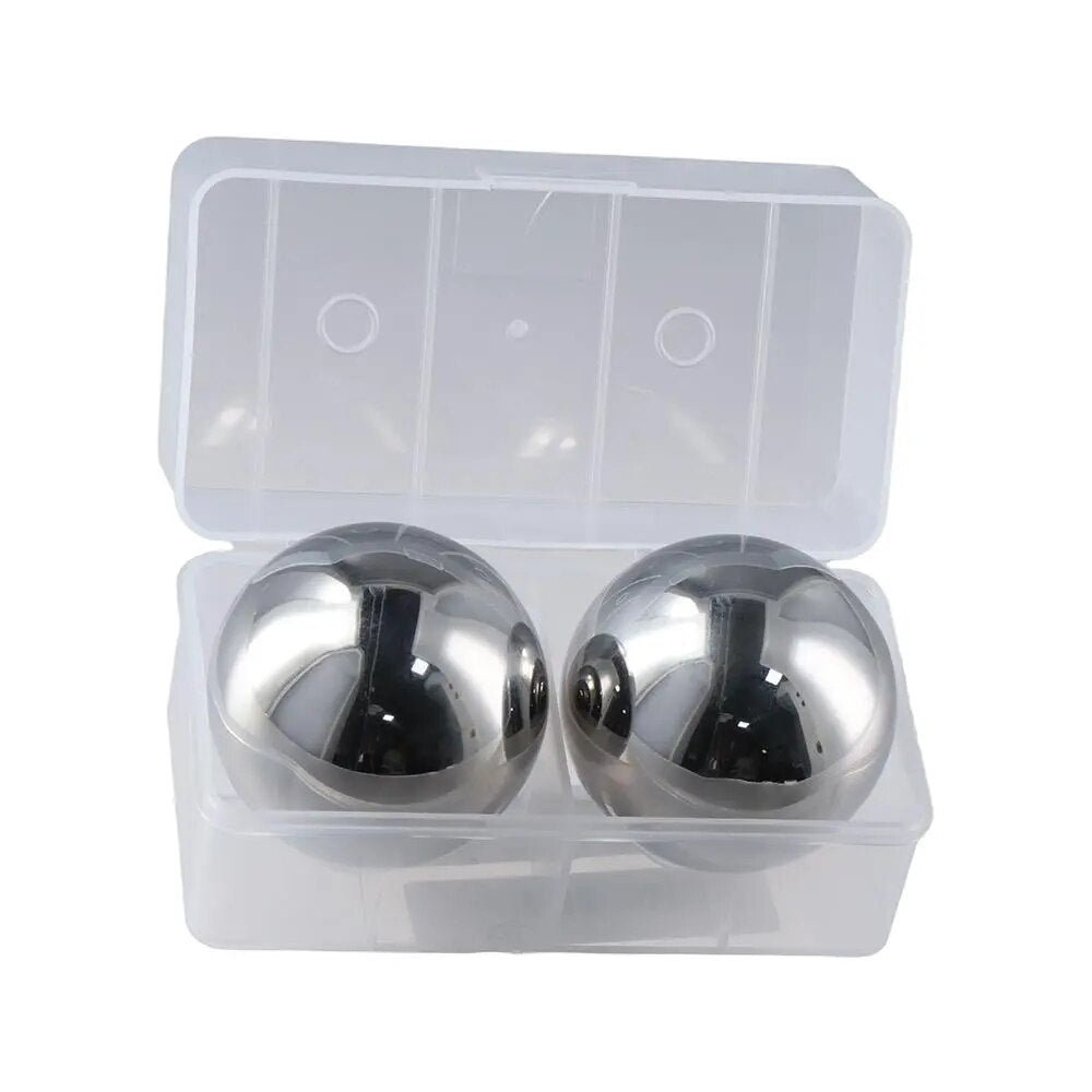 Reusable Whiskey Stone Balls Stainless Steel - Man Gifts Shop