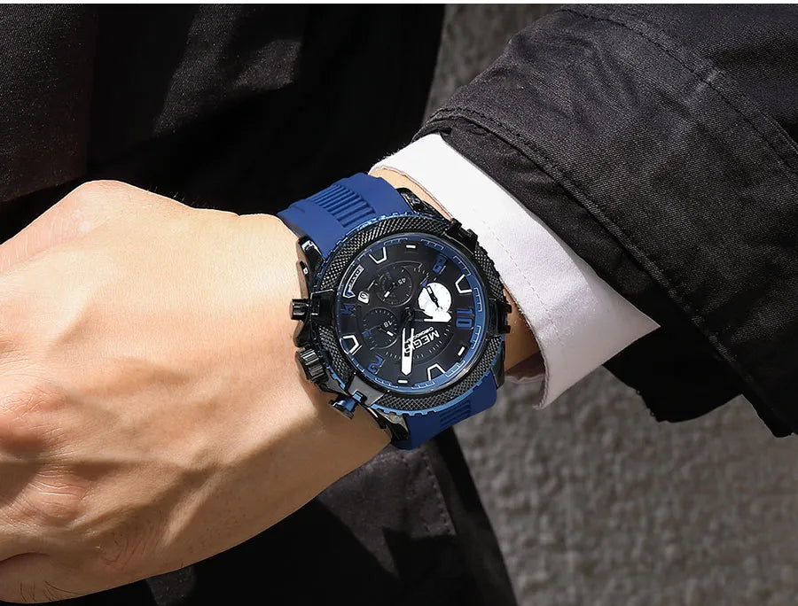 Original MEGIR Heavy Duty Chronograph Quartz Fashion Watch - Man Gifts Shop