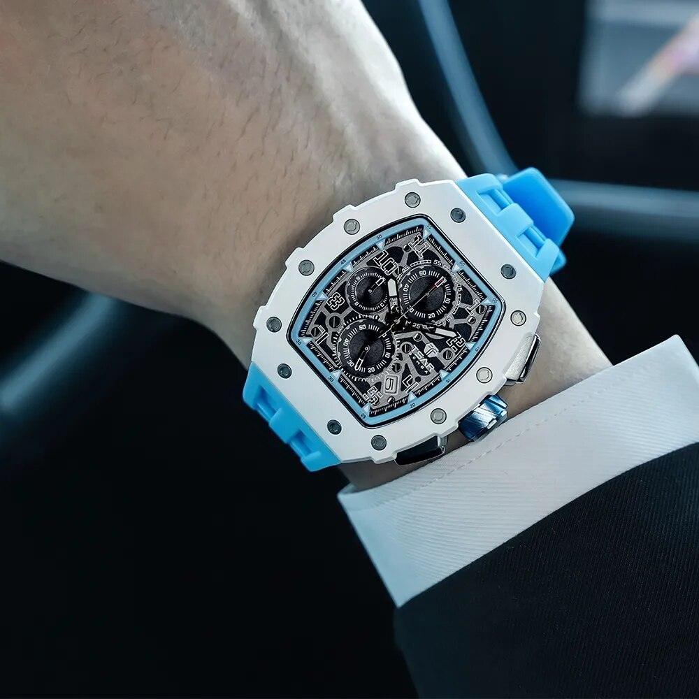 Original Luxury Watch Luminous Hand Silicone Strap 50M Water Resistant Watch for Men - Man Gifts Shop