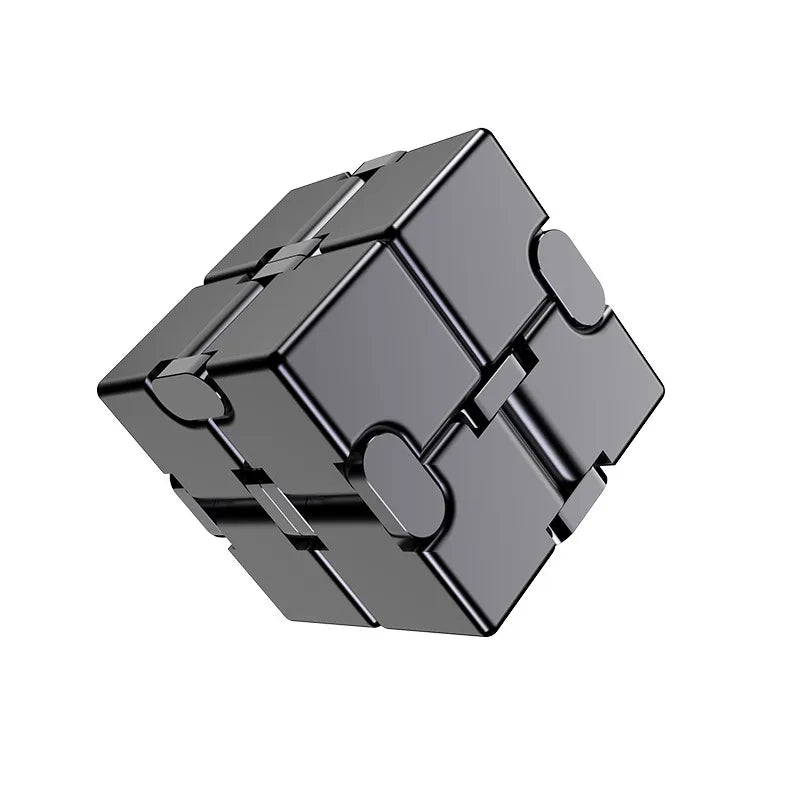 MGS Ease Stress with Our Metal Infinity Cube - Perfect Gift, Ideal for Anxiety Relief at the Office - Man Gifts Shop