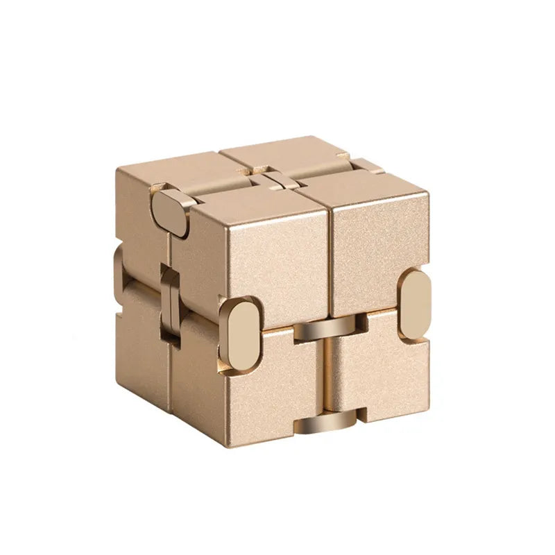 MGS Ease Stress with Our Metal Infinity Cube - Perfect Gift, Ideal for Anxiety Relief at the Office - Man Gifts Shop