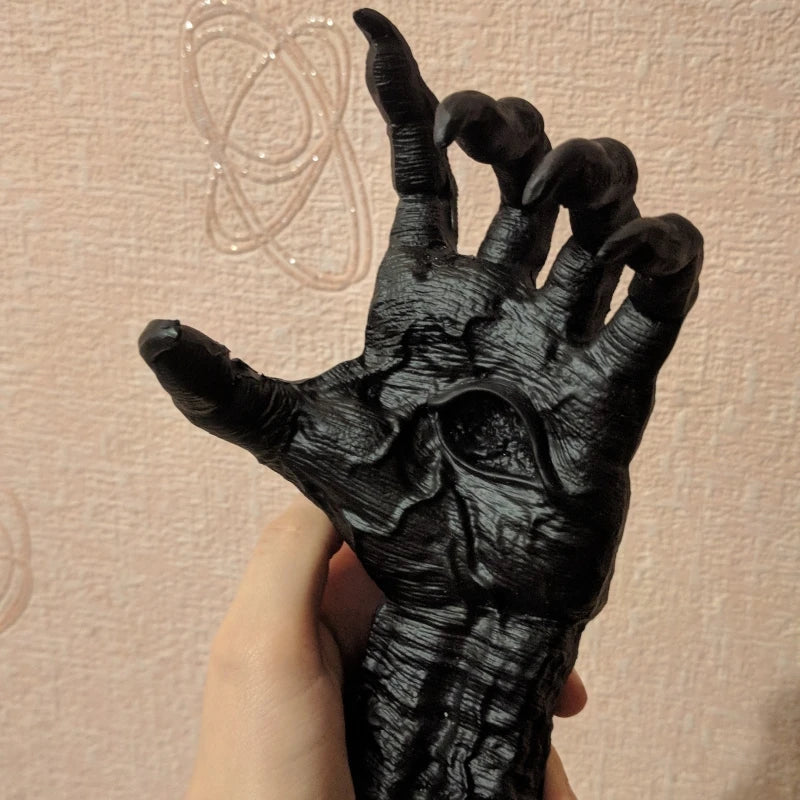 Enchant Your Space: Gothic Witch’s Hand Resin Sculpture with Aesthetic Wall Hooks