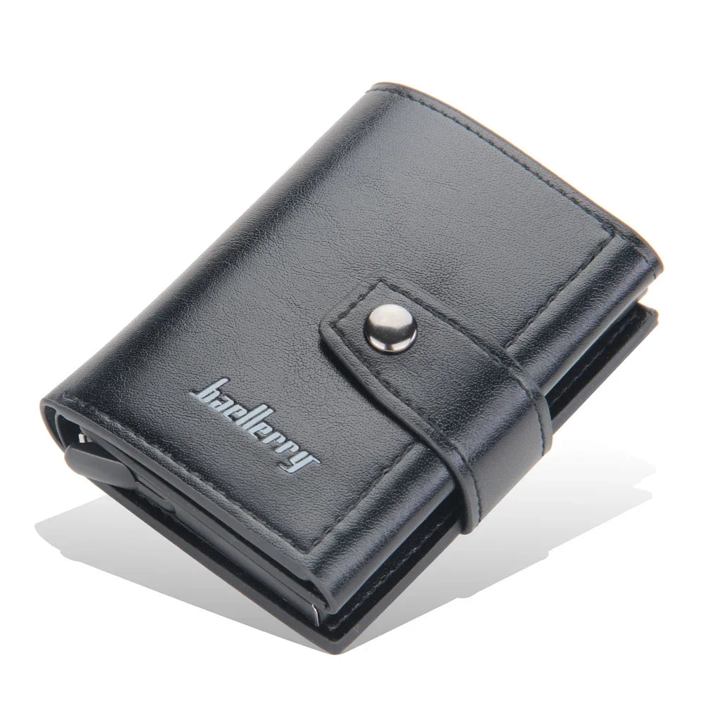 Personalized RFID-Blocking Leather Wallet for Men