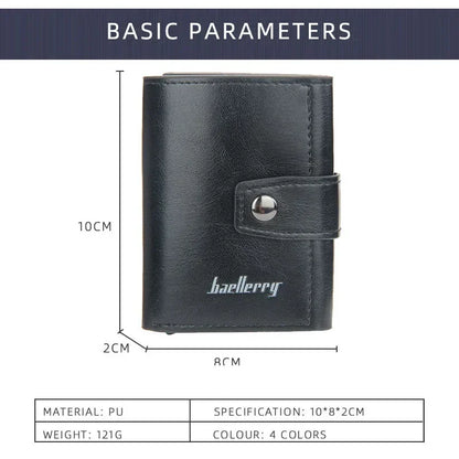 Personalized RFID-Blocking Leather Wallet for Men