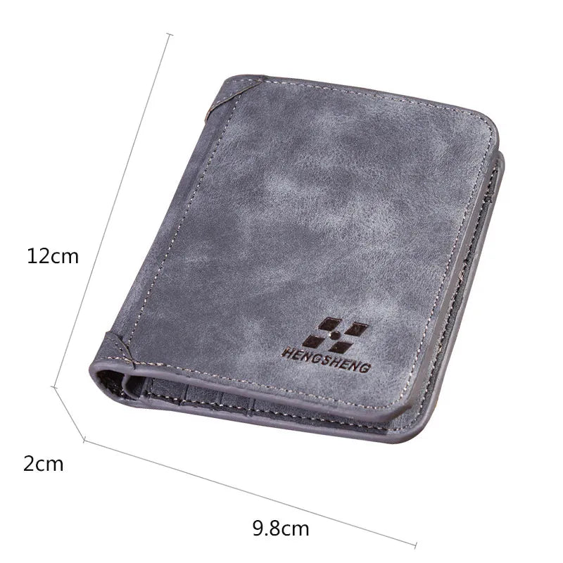 Vintage PU Leather Men's Wallet: Classic Style, Modern Convenience - Man Gifts Shop