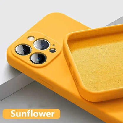 Shock-Proof Silicone Case for iPhone 15 & 16 Series – Soft, Stylish, and Protective