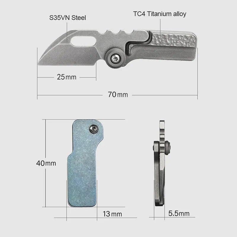 Titanium Alloy Mini EDC Knife - Man Gifts Shop