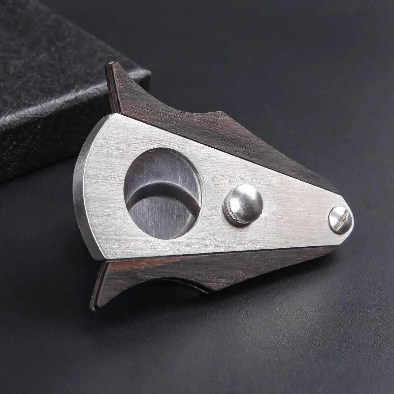 High-Quality Wooden Cigar Cutter with Sharp Blade - Man Gifts Shop