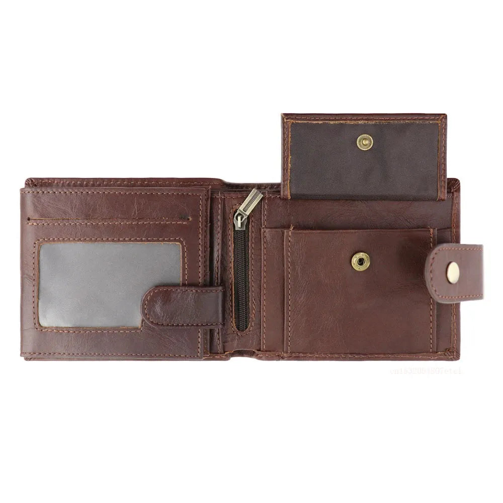 MGS Men's Wallet Rfid Vintage Genuine Leather - Man Gifts Shop