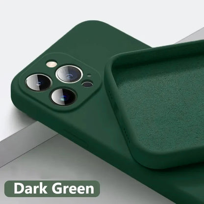 Shock-Proof Silicone Case for iPhone 15 & 16 Series – Soft, Stylish, and Protective