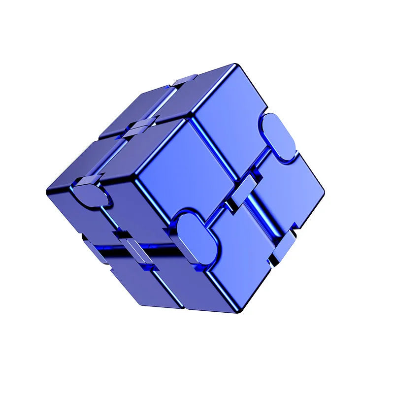 MGS Ease Stress with Our Metal Infinity Cube - Perfect Gift, Ideal for Anxiety Relief at the Office - Man Gifts Shop