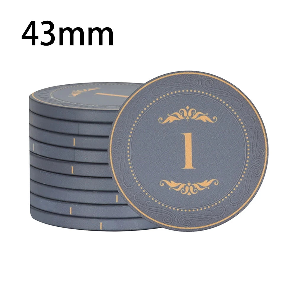 High-Quality 10PCS Ceramic Poker Chips - Man Gifts Shop