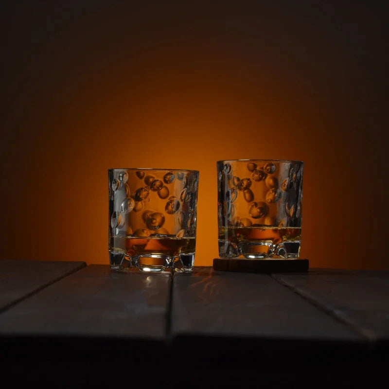 MGS Rotating Whiskey Glass - Old Fashioned Glass for Bourbon, Scotch, Cocktails - Creative Personality Shake Cup