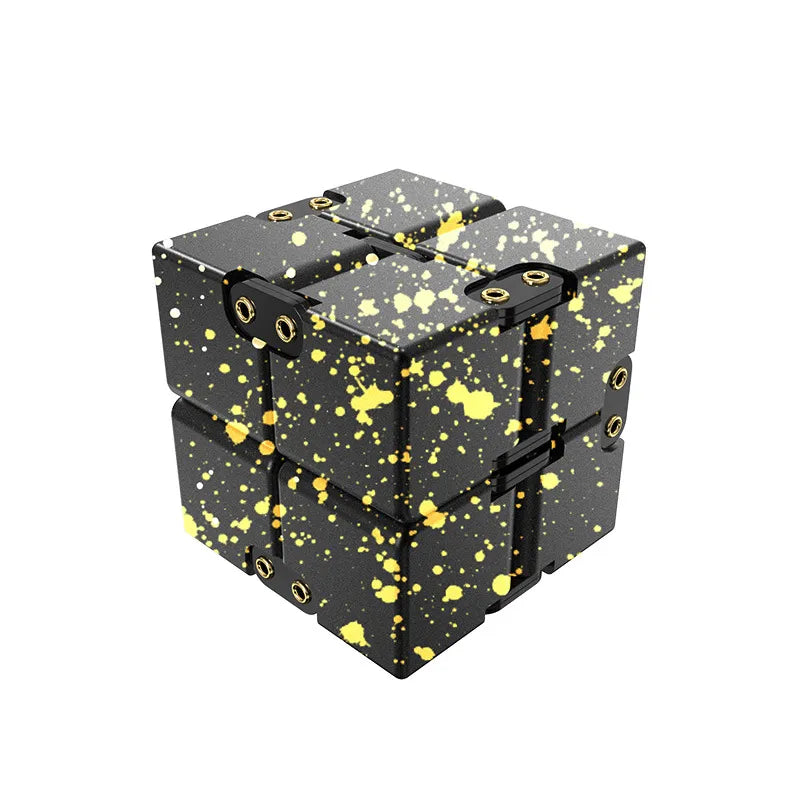 MGS Ease Stress with Our Metal Infinity Cube - Perfect Gift, Ideal for Anxiety Relief at the Office - Man Gifts Shop