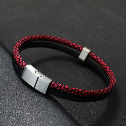 Knotic Men’s Paracord Bracelet with Magnetic Stainless Steel Clasp – Rugged & Stylish