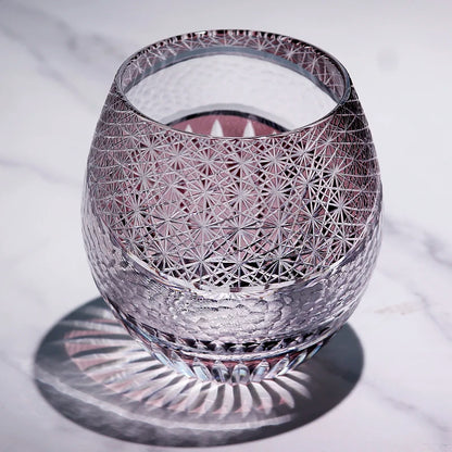 Handmade Edo Kiriko Crystal Whiskey Glass – Premium Japanese Cut Glass for Scotch, Bourbon & Cocktails