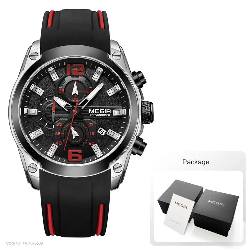 Original MEGIR Men's Chronograph Analog Quartz Watch - Man Gifts Shop