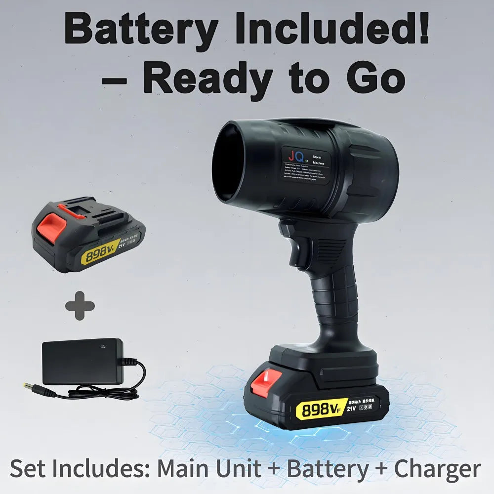 21V Cordless Turbo Blower with 1000W Power and 550g Thrust
