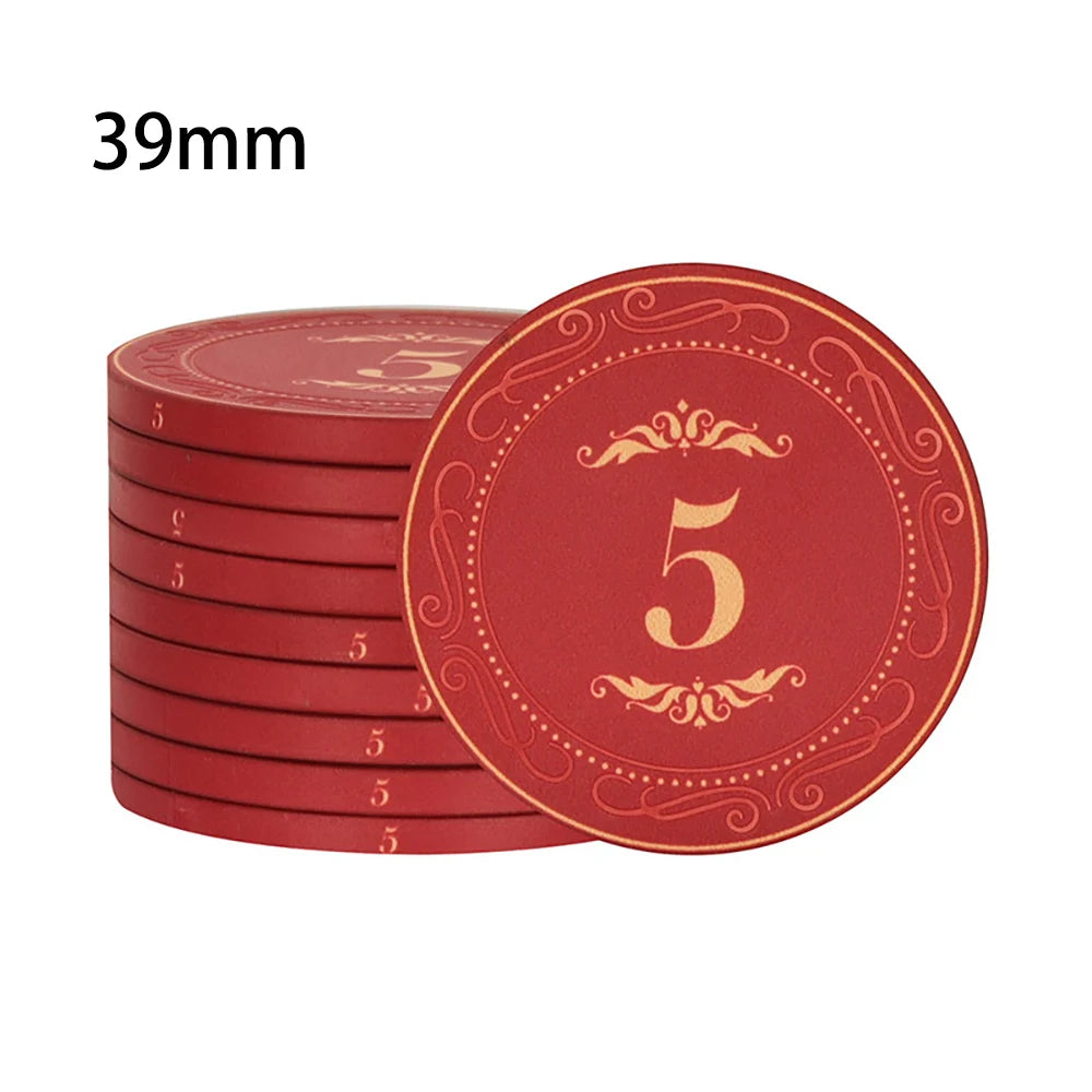 High-Quality 10PCS Ceramic Poker Chips - Man Gifts Shop