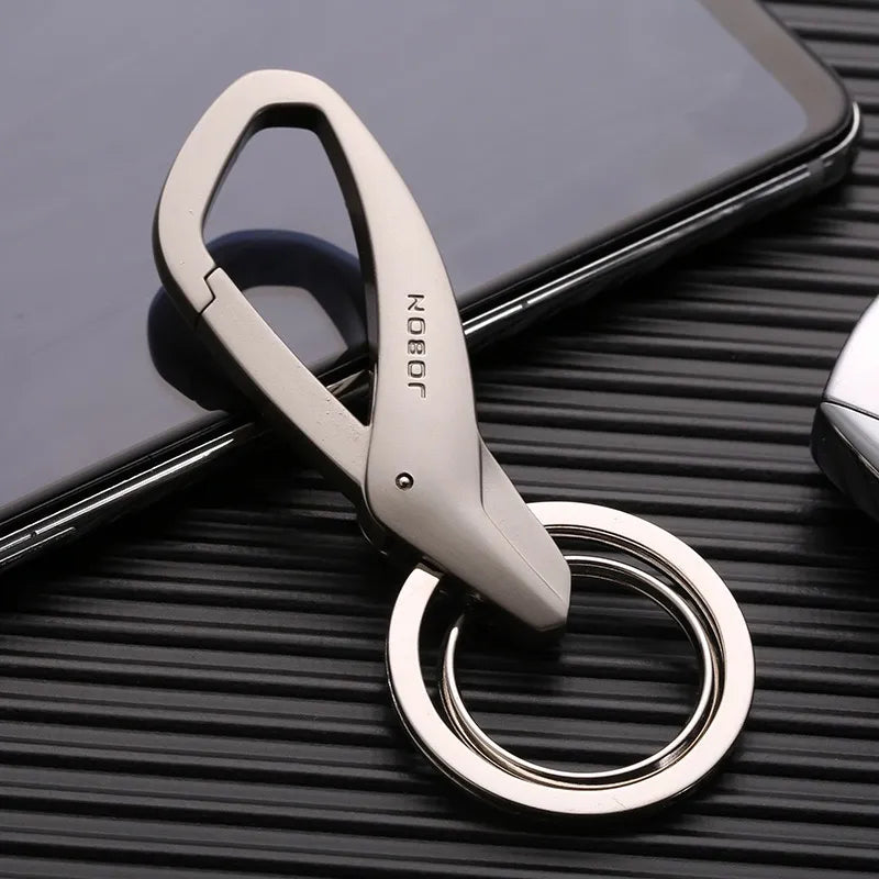 High-Quality Creative Double Ring Metal Zinc Alloy Key Chain - Man Gifts Shop