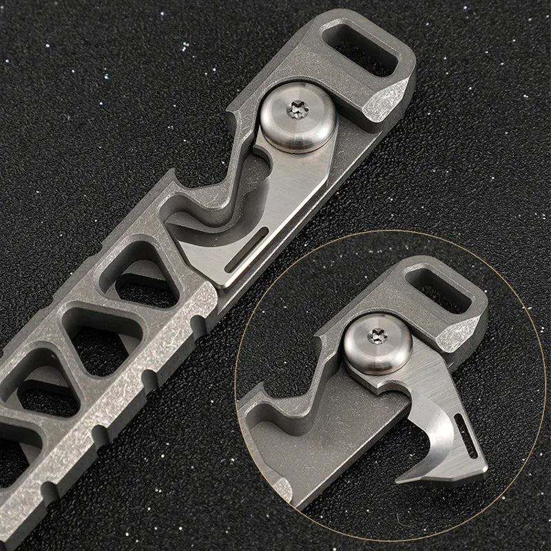 EDC Titanium Alloy Crowbar Multifunction Bottle Opener - Man Gifts Shop