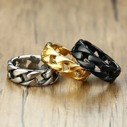 Stainless Steel Chain 7mm Ring for Men - Man Gifts Shop