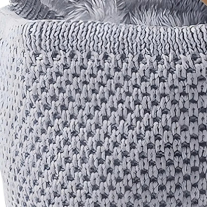 Gorro de invierno unisex de talla grande con cubrebocas, tejido suave, cálido y holgado, con puños para hombres y mujeres.