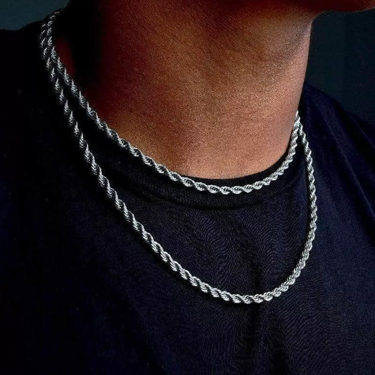 Timeless Twists: Rope Chain Necklaces for Effortless Style in High-Quality Stainless Steel